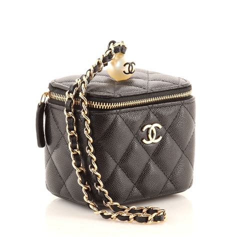 chanel small vanity with classic chain 2020|chanel crossbody vanity bag.